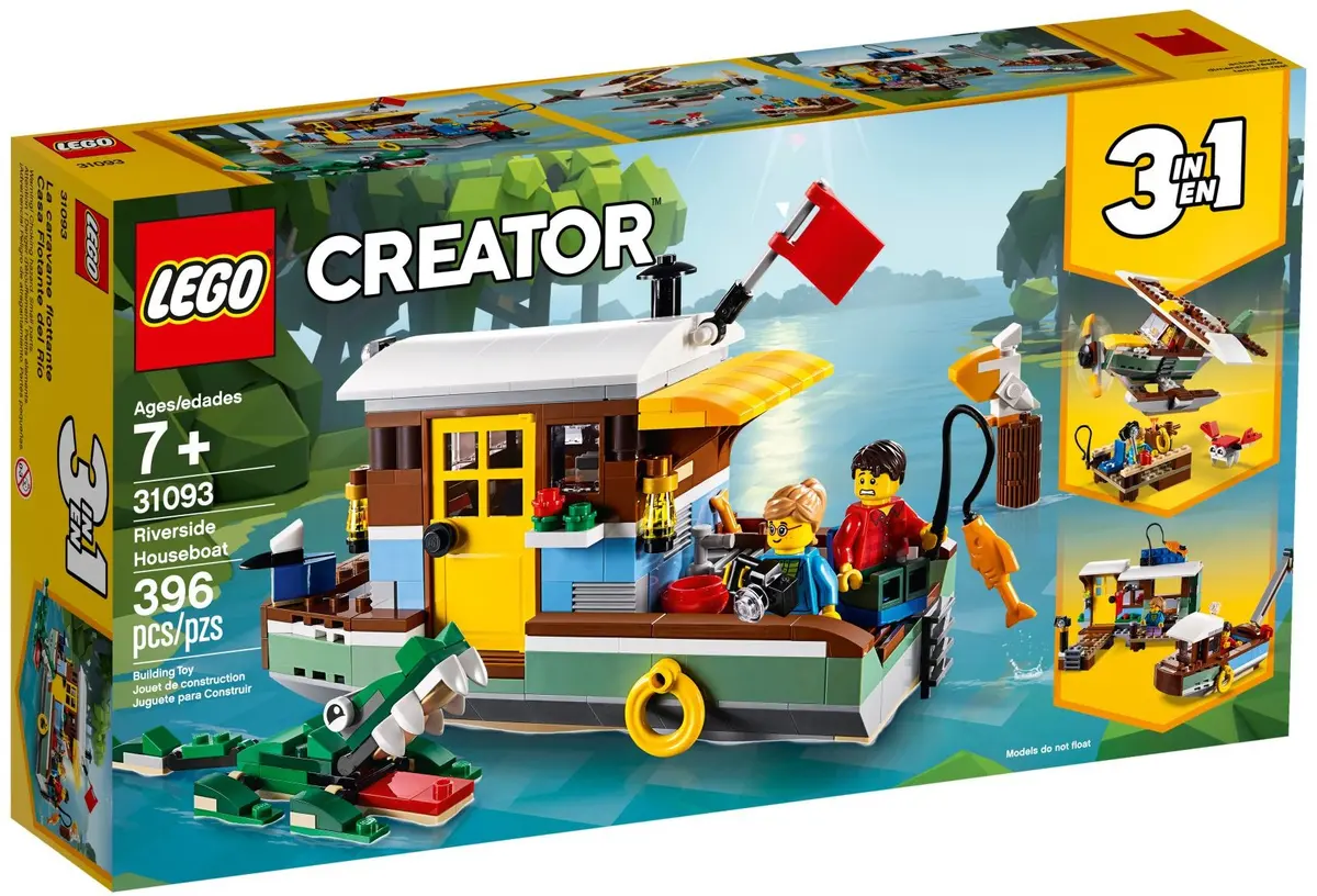 LEGO Creator 31093 Riverside Houseboat set, image 2