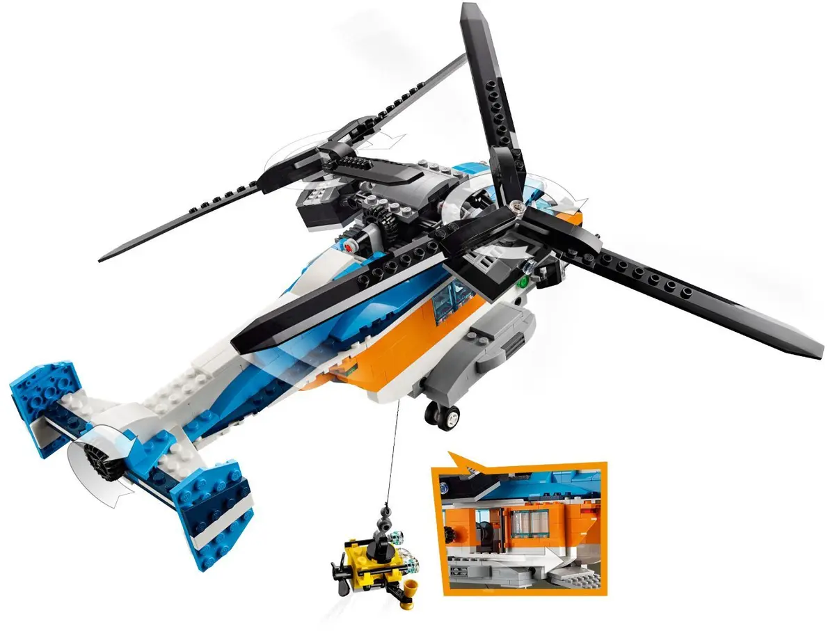 LEGO Creator 31096 Twin-Rotor Helicopter set, image 4
