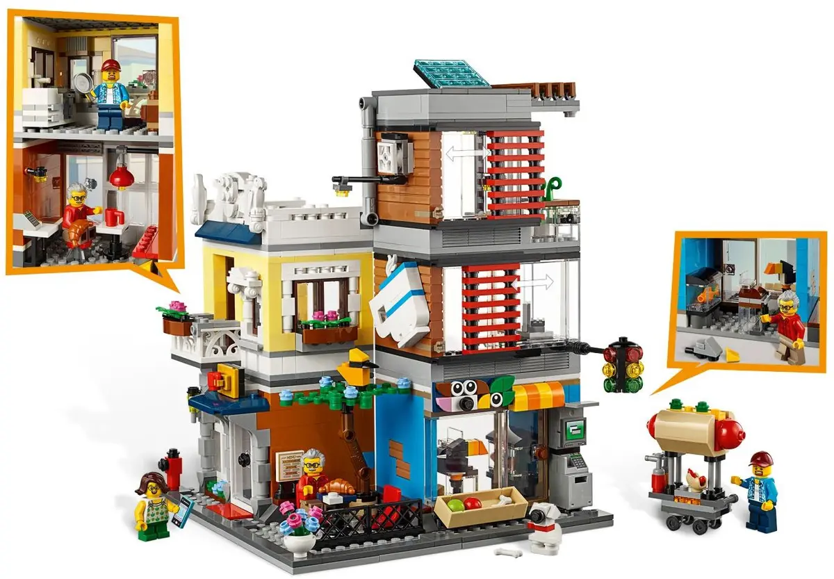 LEGO Creator 31097 Townhouse Pet Shop & Café set, image 6
