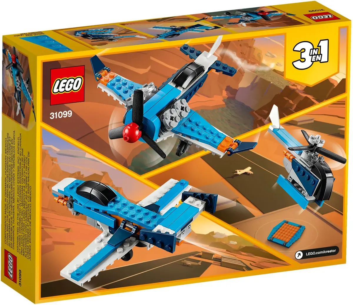 LEGO Creator 31099 Propeller Plane set, image 5