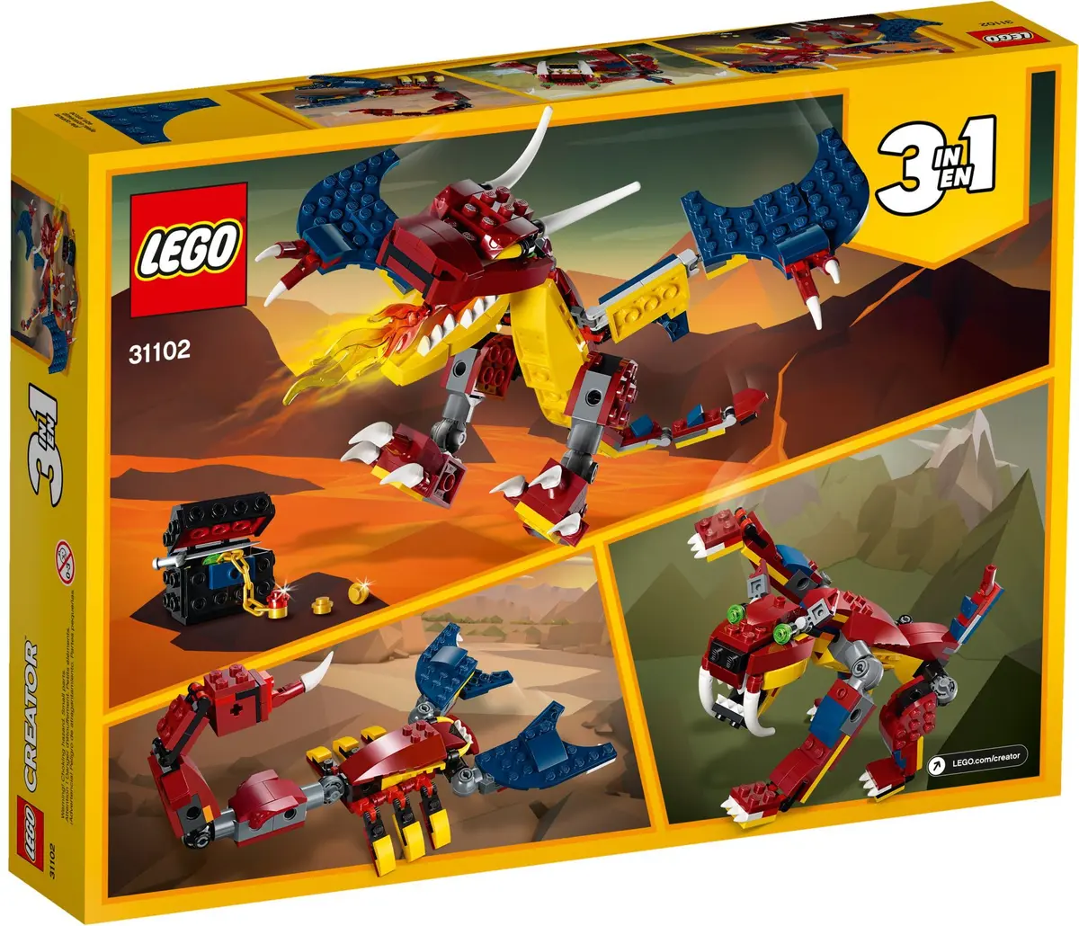 LEGO Creator 31102 Fire Dragon set, image 5