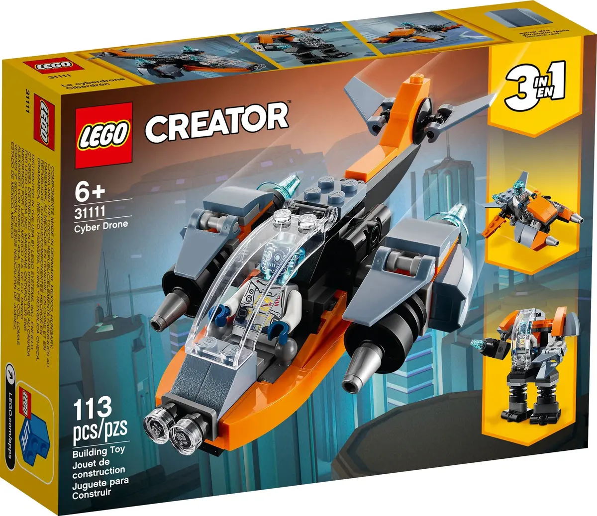 LEGO Creator 31111 Cyber Drone set, image 2