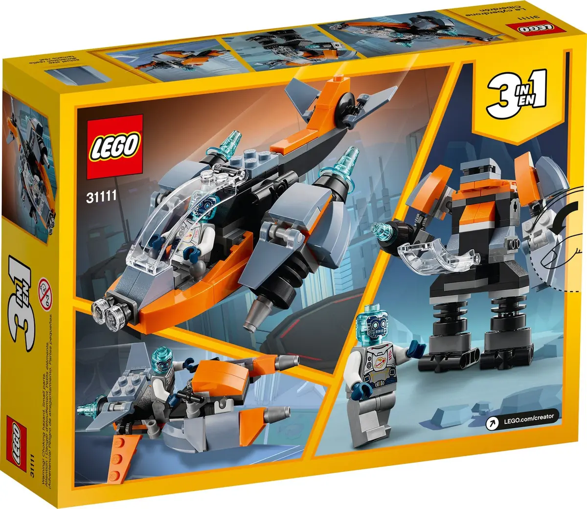LEGO Creator 31111 Cyber Drone set, image 4