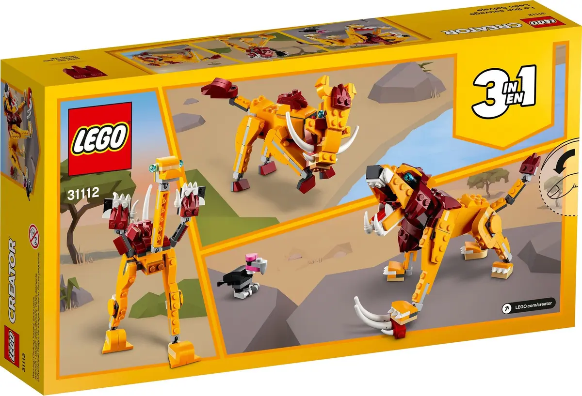 LEGO Creator 31112 Wild Lion set, image 4