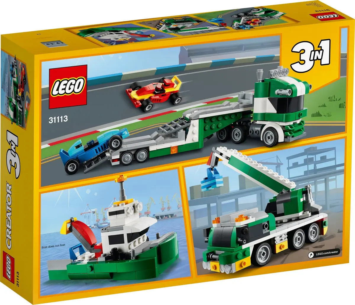 LEGO Creator 31113 Race Car Transporter set, image 4