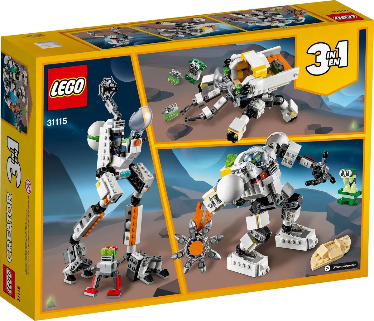 LEGO Creator 31115 Space Mining Mech set, image 4