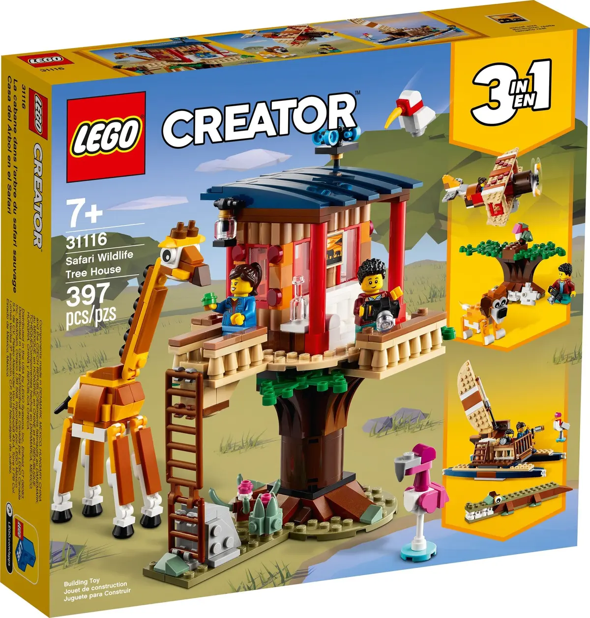 LEGO Creator 31116 Safari Wildlife Tree House set, image 2