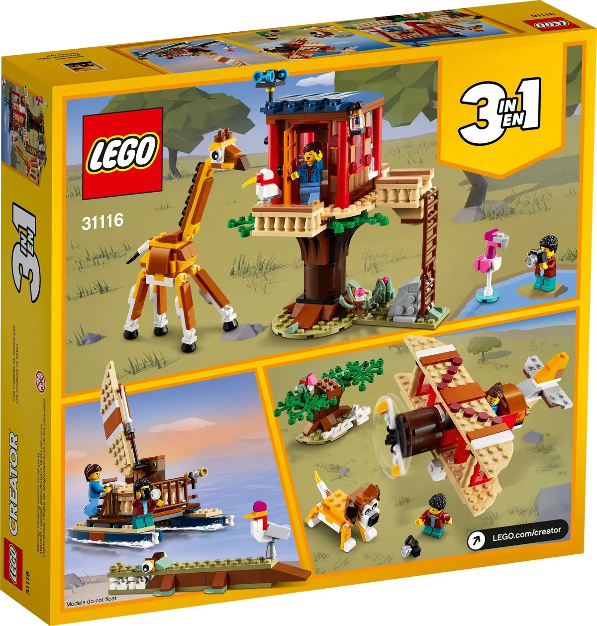 LEGO Creator 31116 Safari Wildlife Tree House set, image 4