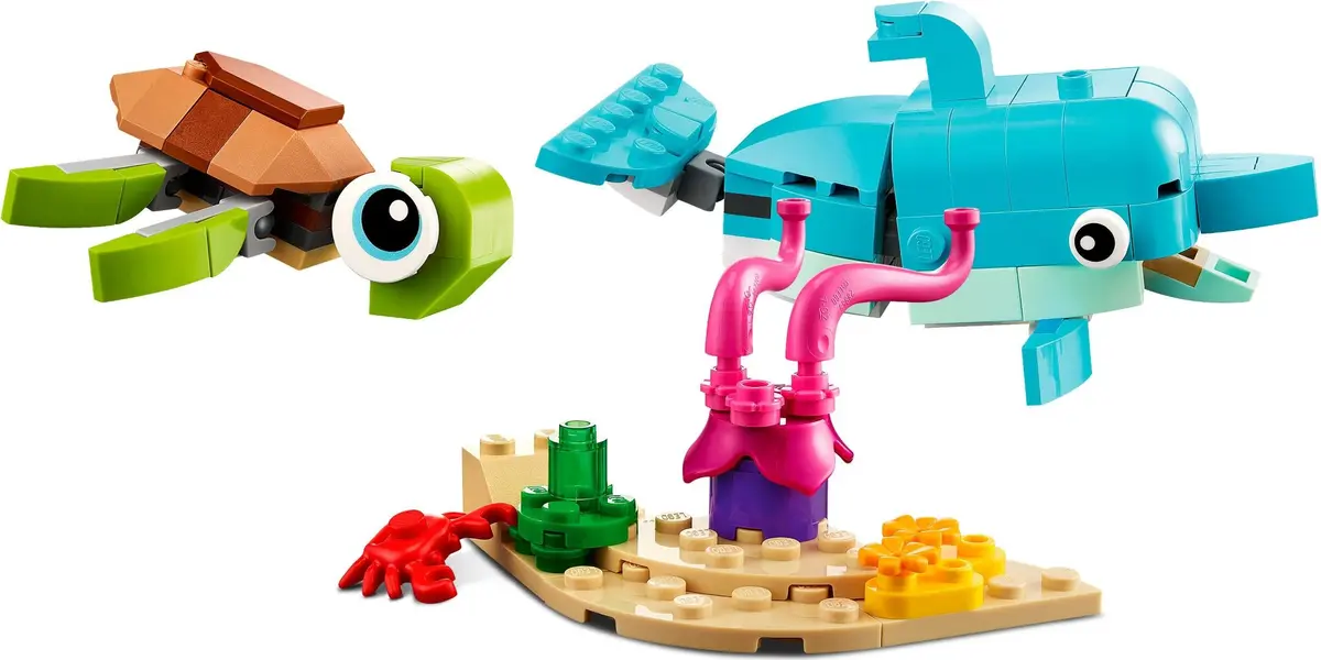 LEGO Creator 31128 Dolphin and Turtle set, image 3