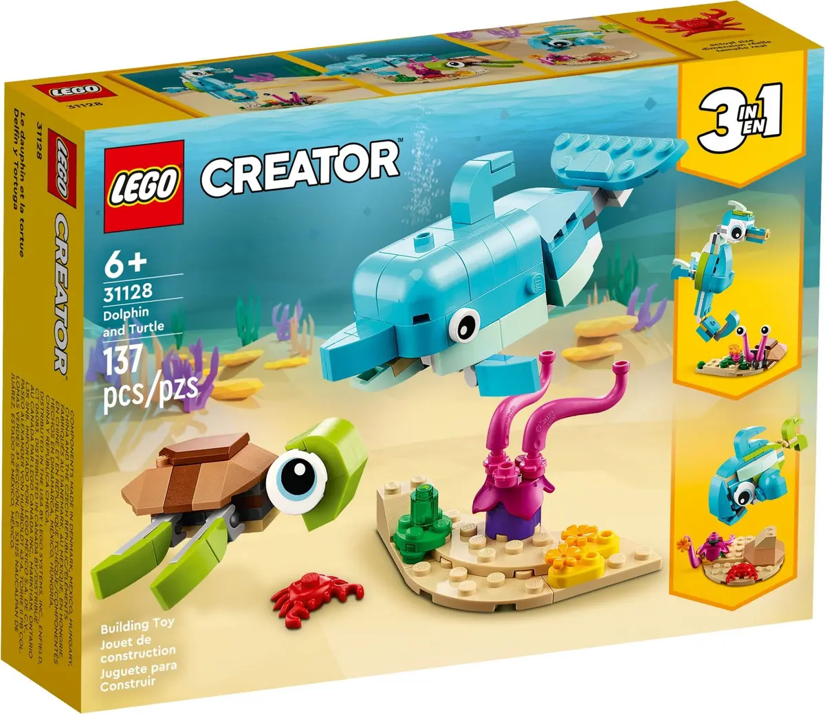 LEGO Creator 31128 Dolphin and Turtle set, image 2