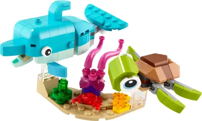 LEGO Creator 31128 Dolphin and Turtle set