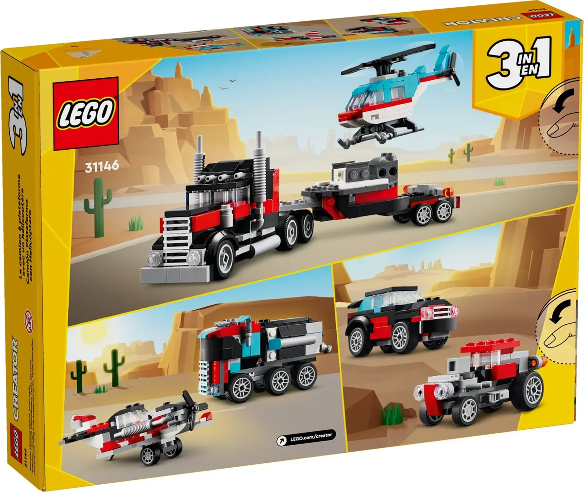 LEGO Creator 31146 Flatbed Truck with Helicopter set, image 9