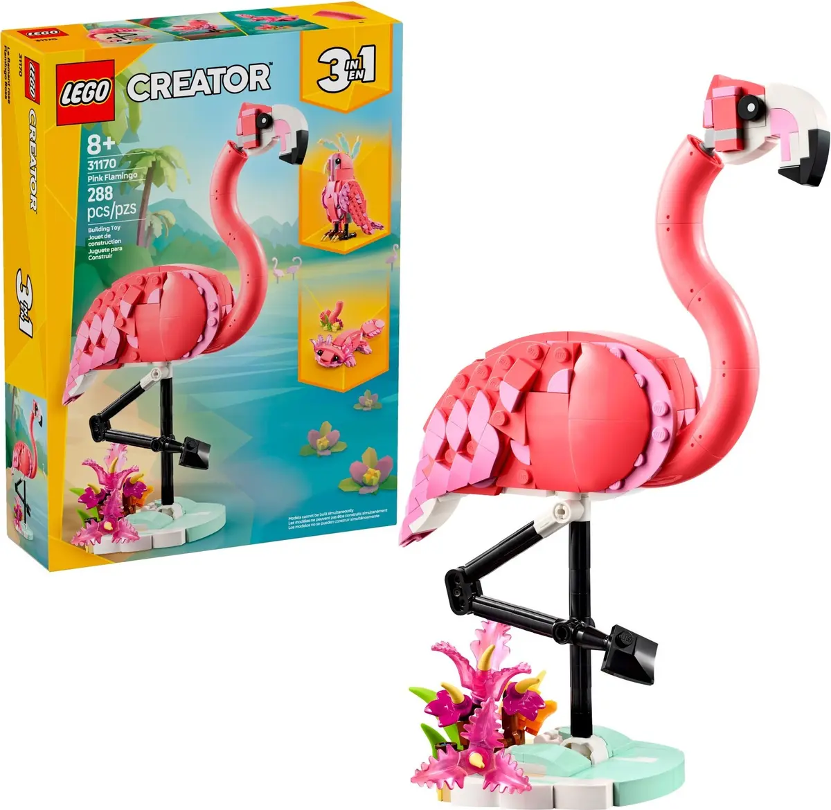LEGO Creator 31170 Pink Flamingo set, image 3