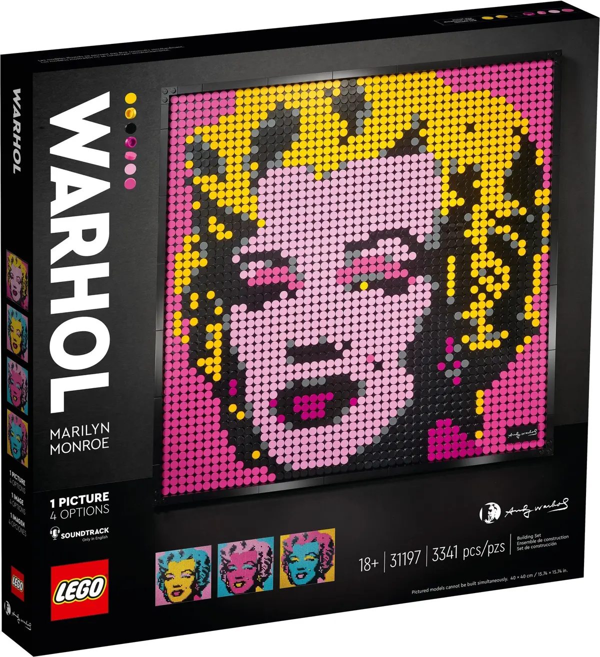 LEGO Art 31197 Andy Warhol's Marilyn Monroe set, image 2