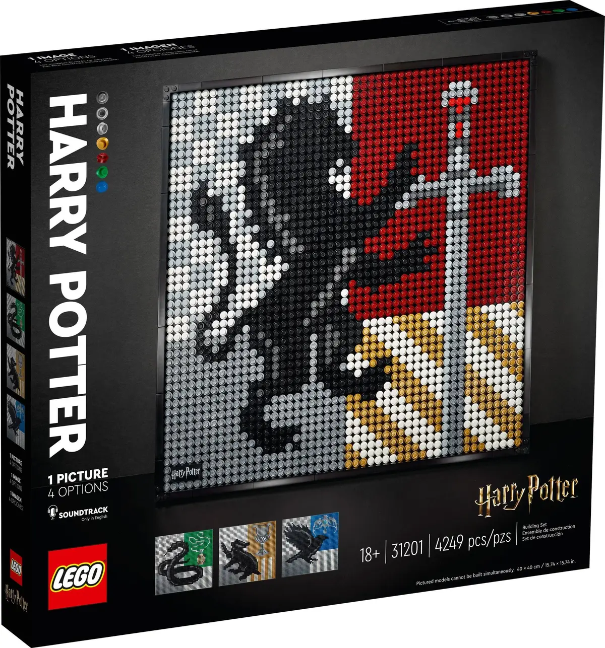 LEGO Art 31201 Harry Potter Hogwarts Crests set, image 2