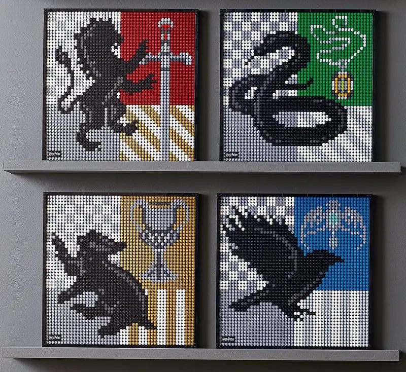 LEGO Art 31201 Harry Potter Hogwarts Crests set, image 23