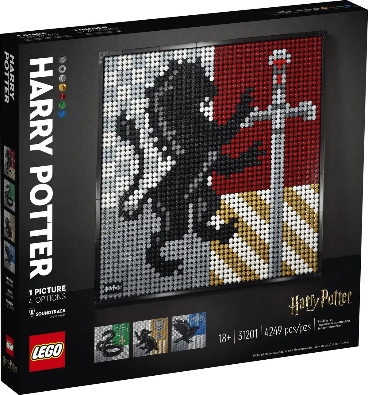 LEGO Art 31201 Harry Potter Hogwarts Crests set, image 22