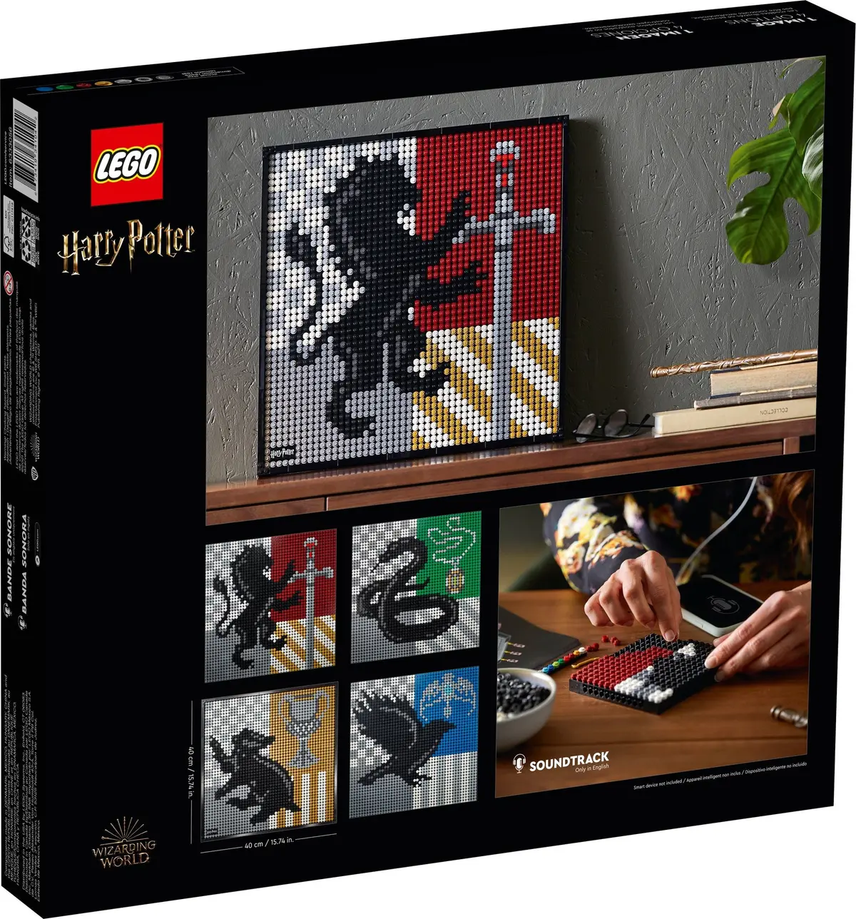 LEGO Art 31201 Harry Potter Hogwarts Crests set, image 18