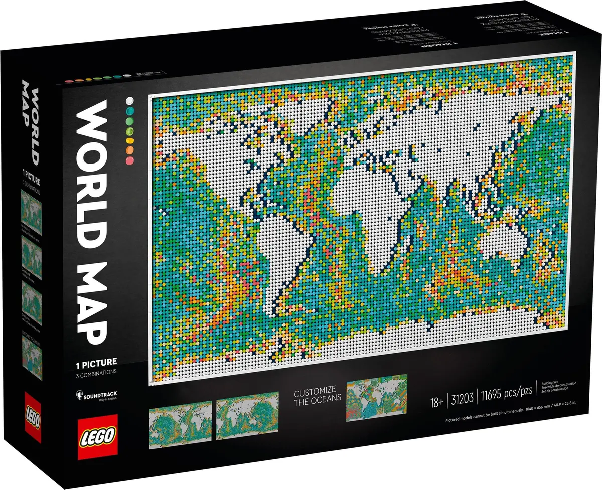 LEGO Art 31203 World Map set, image 2