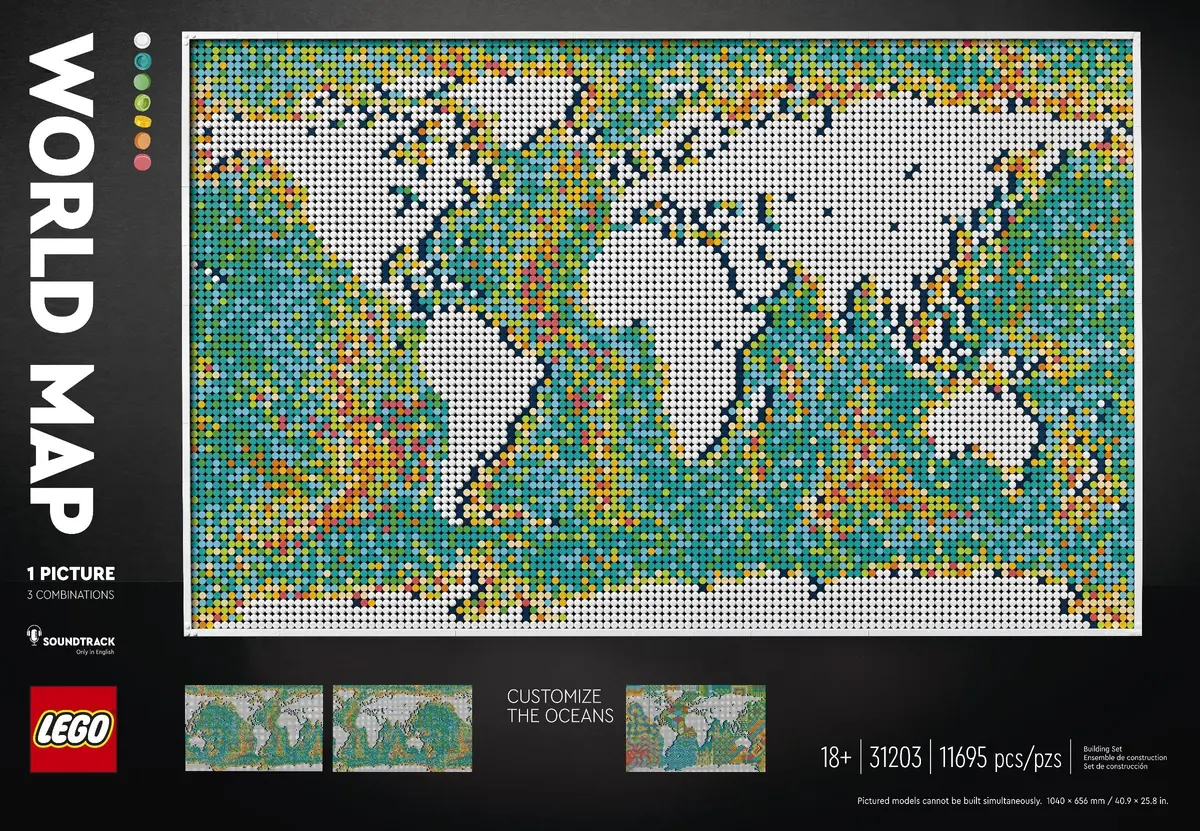 LEGO Art 31203 World Map set, image 22