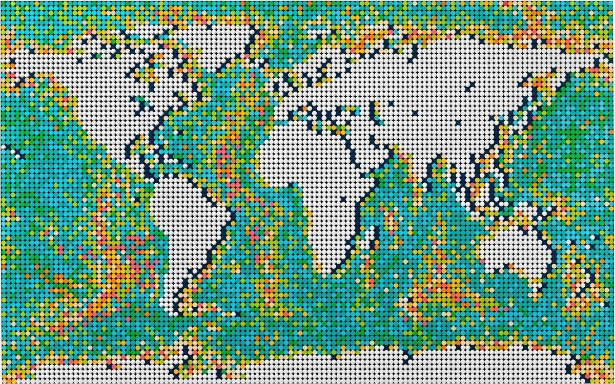 LEGO Art 31203 World Map set, image 16