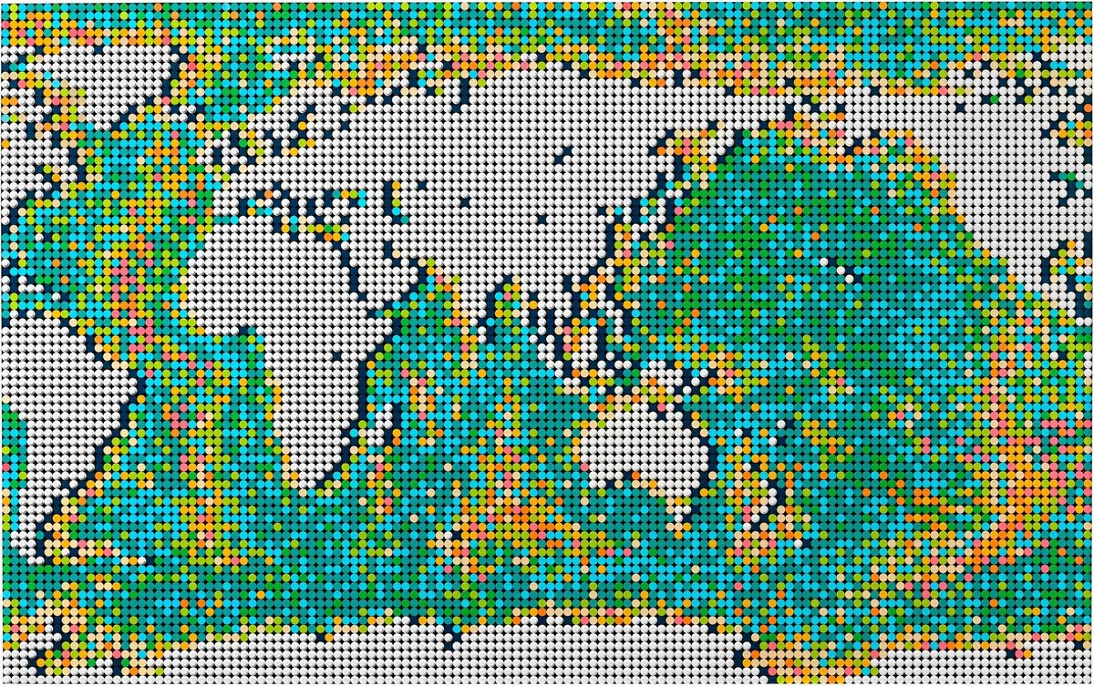 LEGO Art 31203 World Map set, image 17