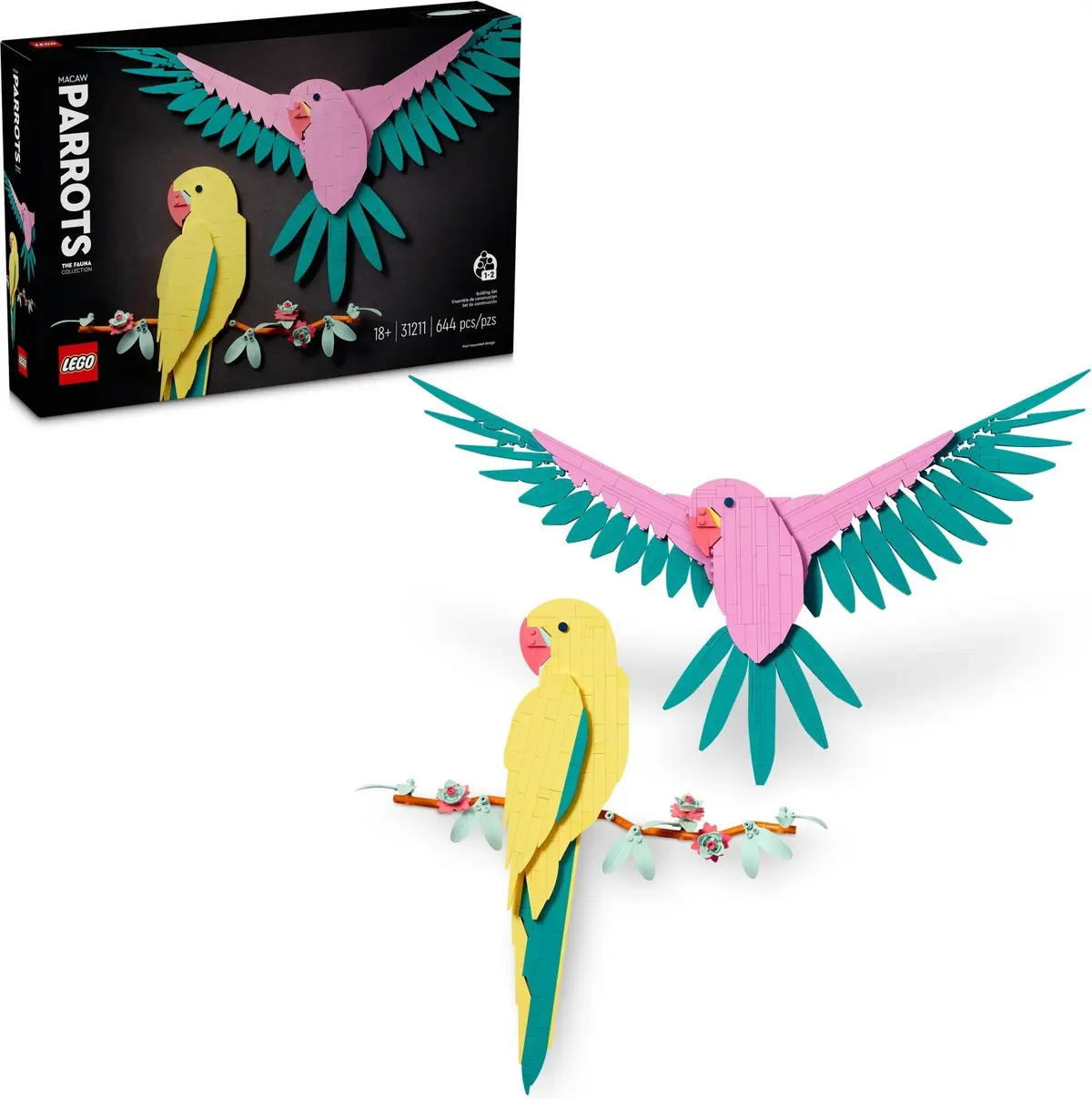 LEGO Art 31211 The Fauna Collection - Macaw Parrots set, image 2