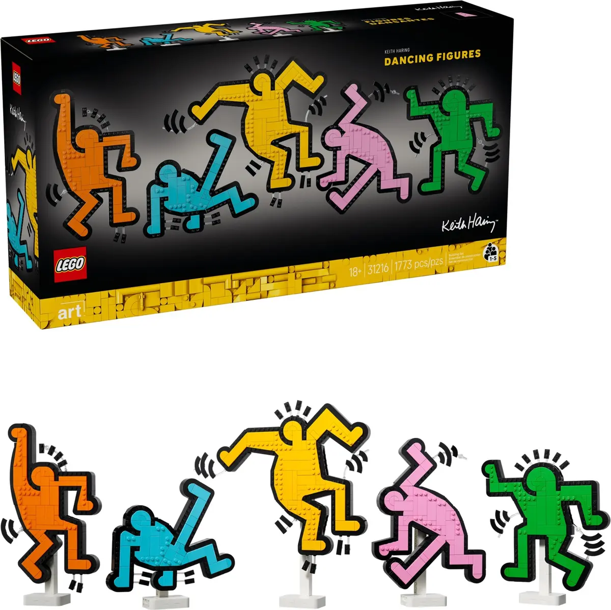 LEGO Art 31216 Keith Haring - Dancing Figures set, image 3
