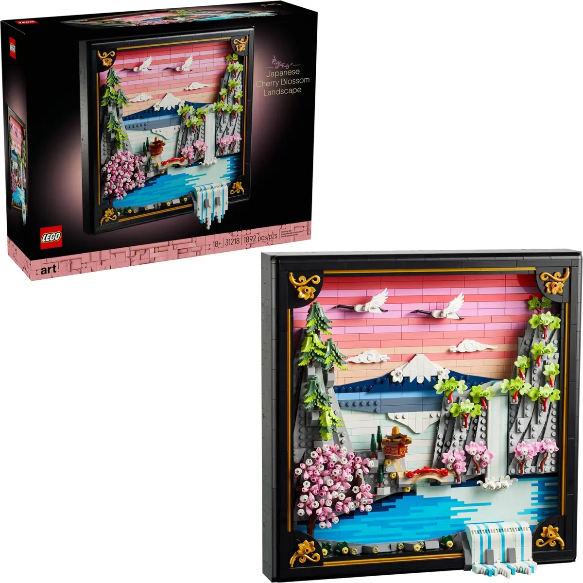 LEGO Art 31218 Japanese Cherry Blossom Landscape set, image 4