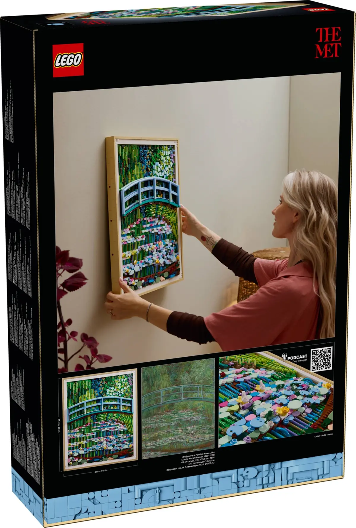 LEGO Art 31220 Claude Monet - Bridge over a Pond of Water Lilies set, image 3