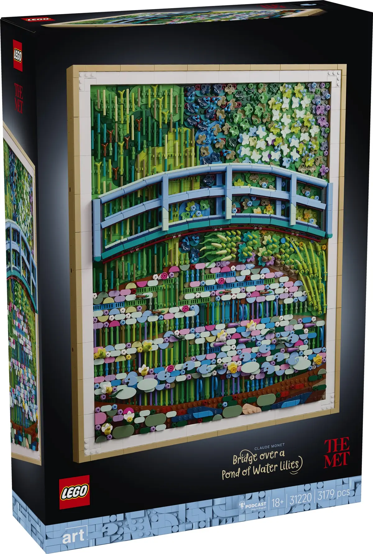 LEGO Art 31220 Claude Monet - Bridge over a Pond of Water Lilies set, image 2