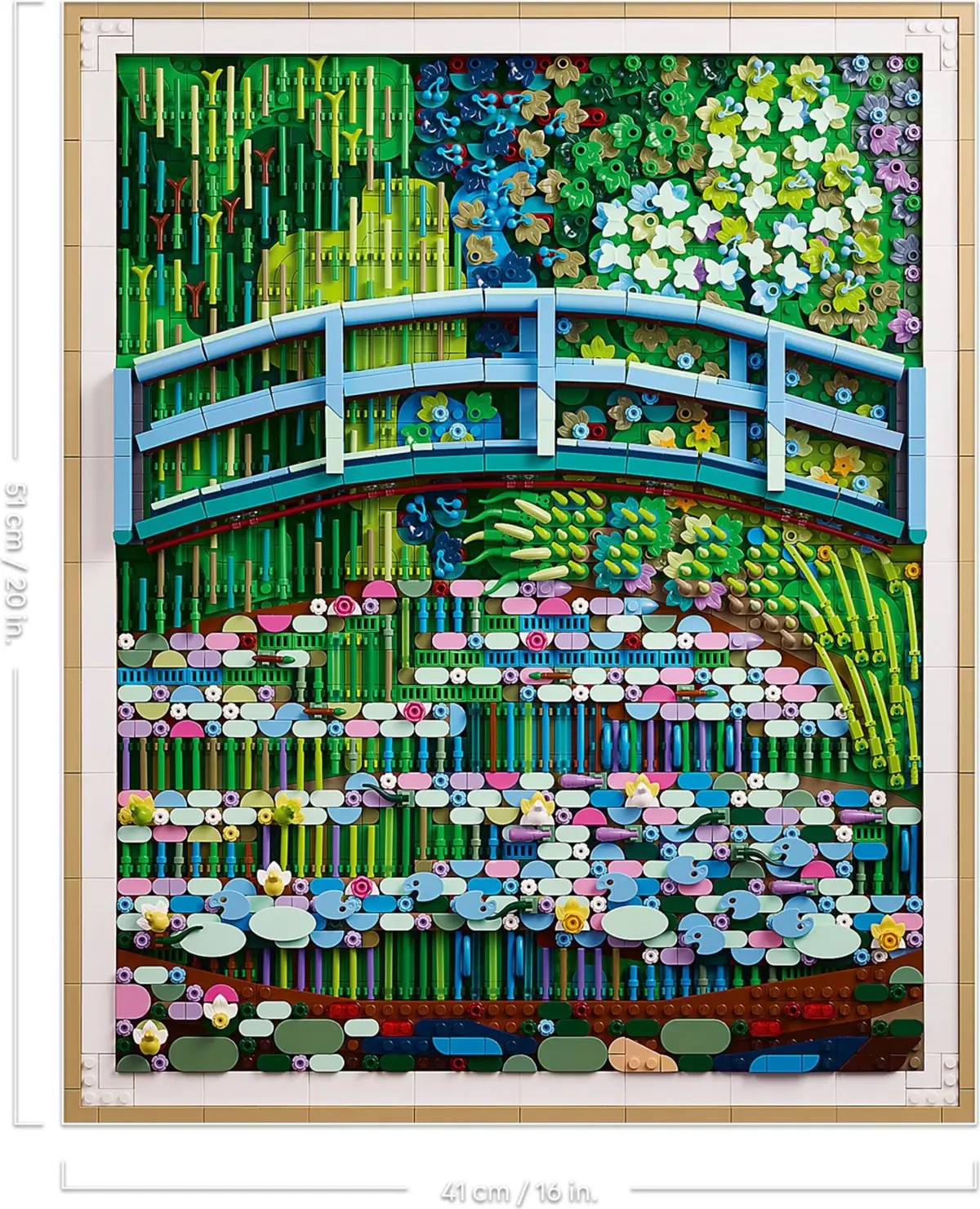LEGO Art 31220 Claude Monet - Bridge over a Pond of Water Lilies set, image 17