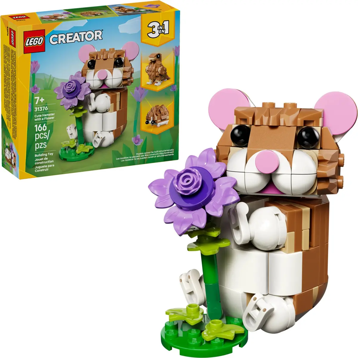 LEGO Creator 31376 Cute Hamster with a Flower set, image 3