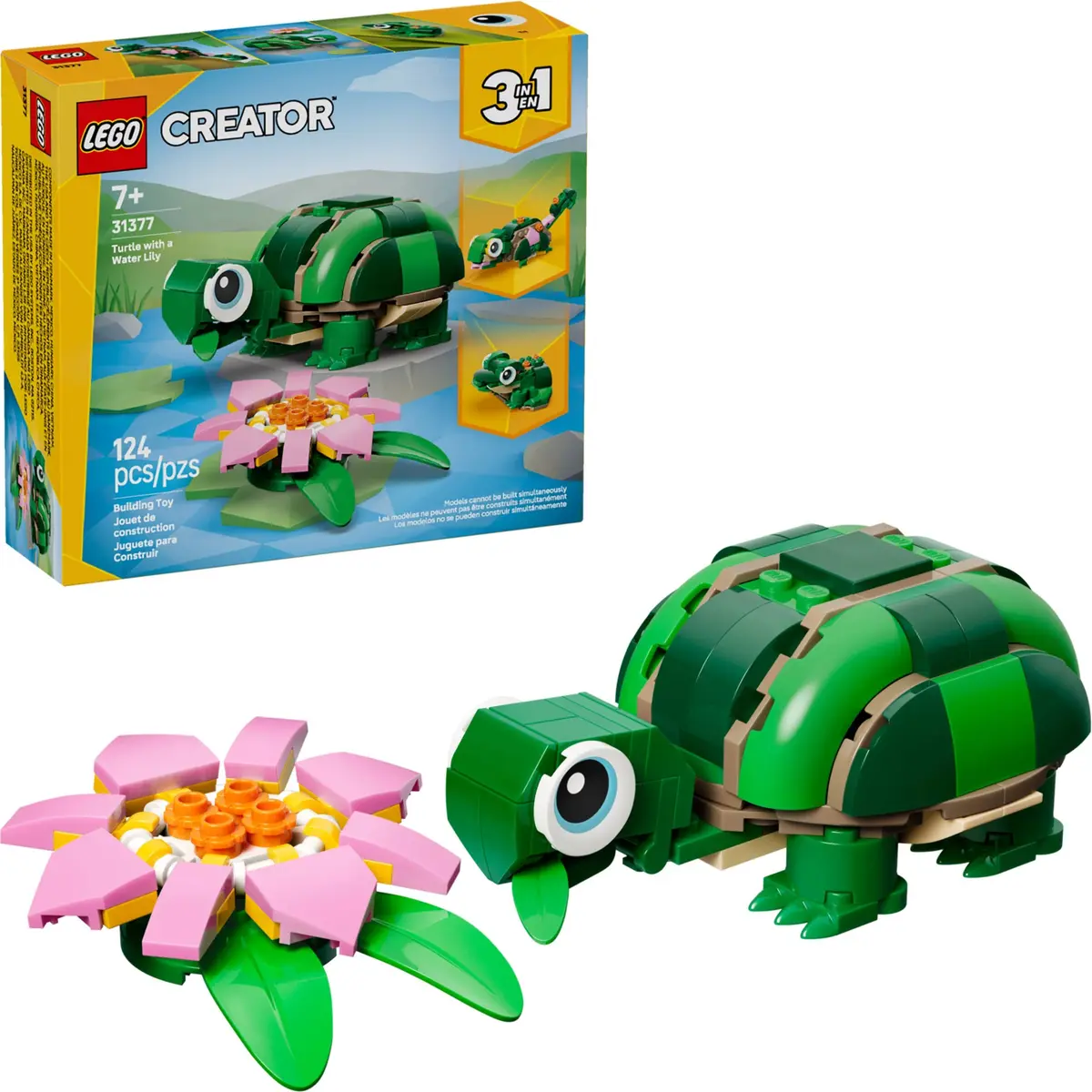 LEGO Creator 31377 Turtle with a Water Lily set, image 3