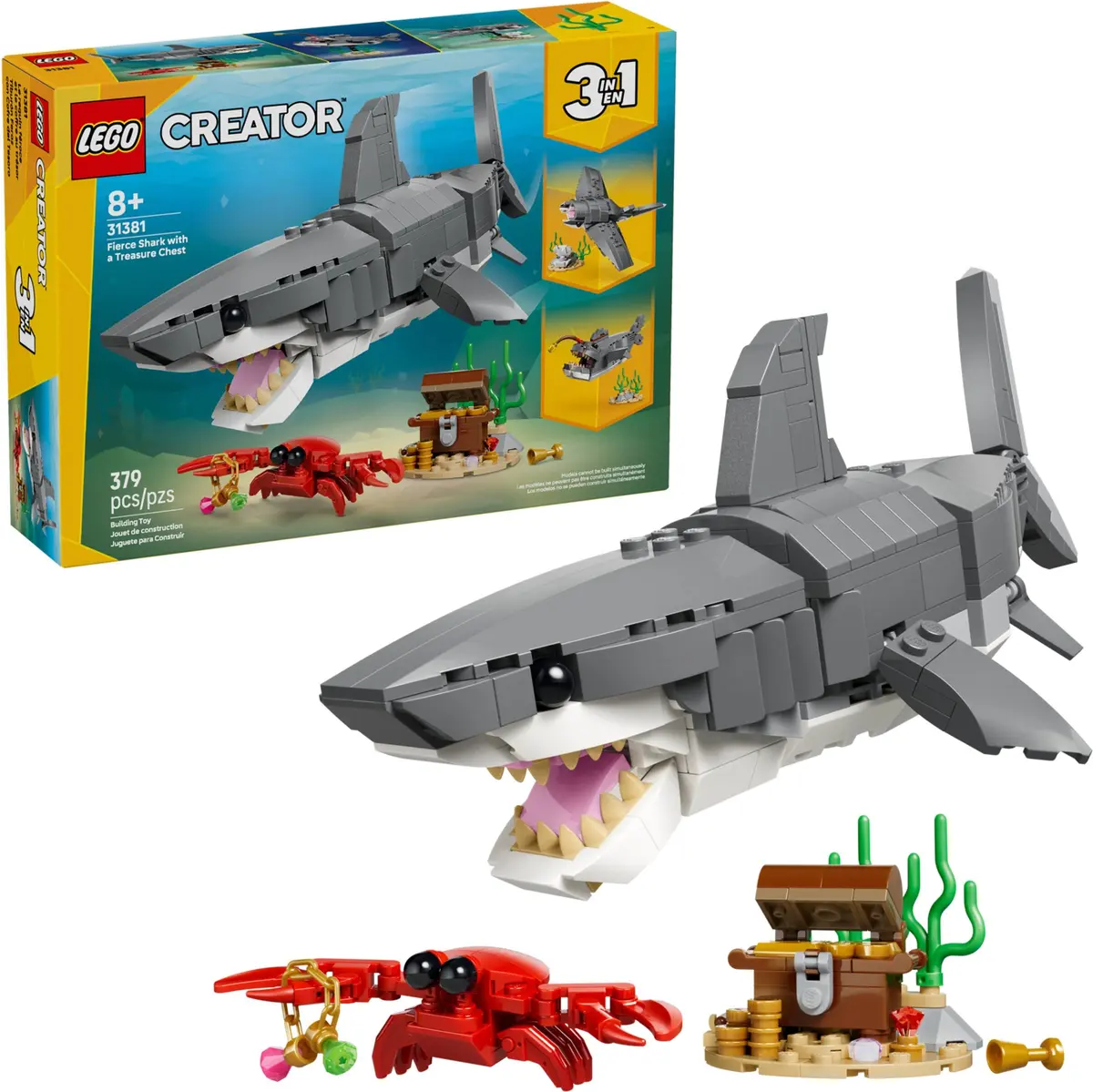 LEGO Creator 31381 Fierce Shark with a Treasure Chest set, image 3
