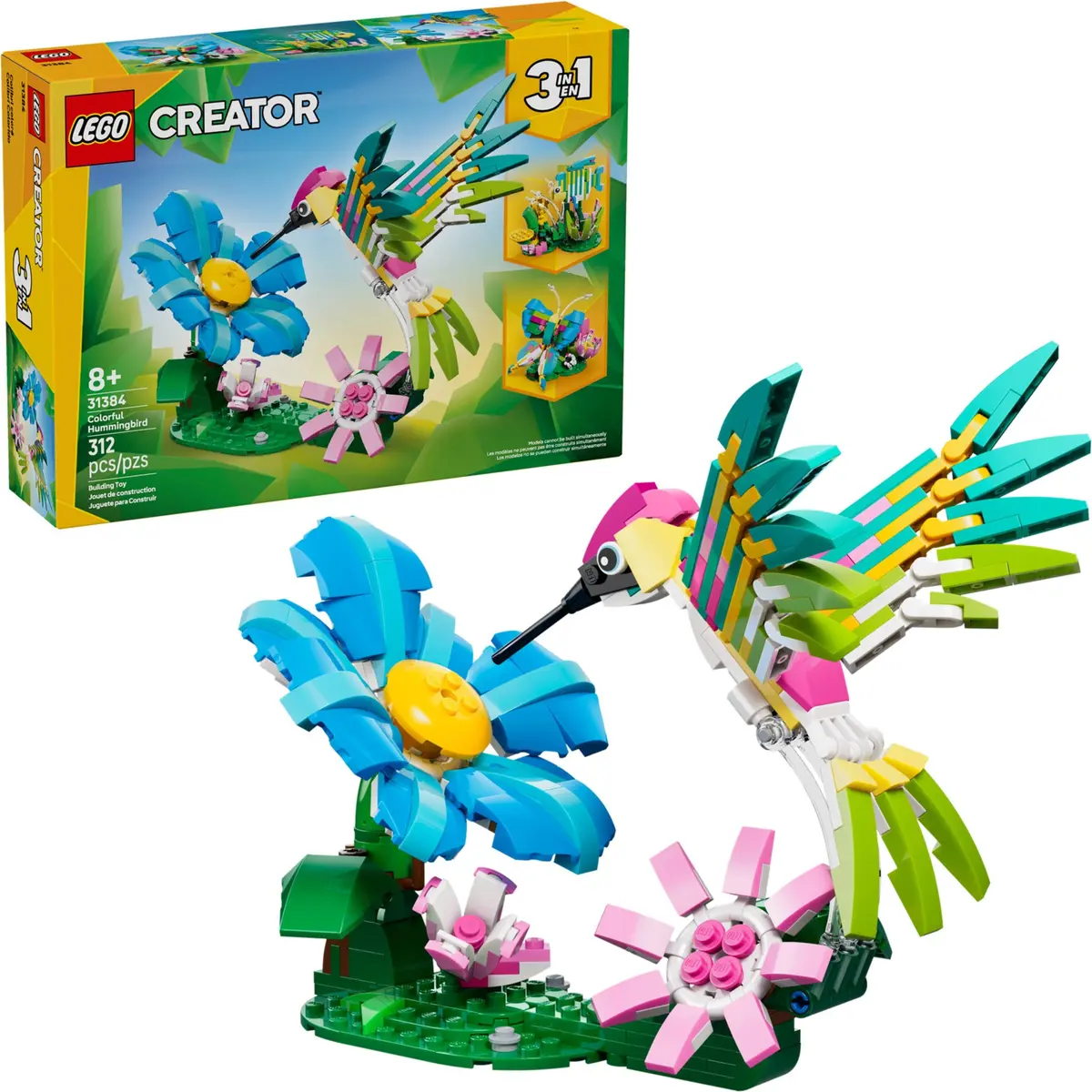 LEGO Creator 31384 Colourful Hummingbird set, image 3
