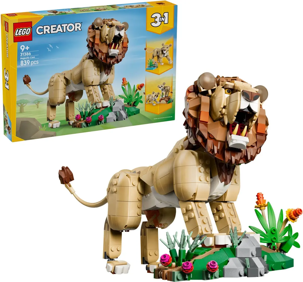 LEGO Creator 31386 Wild Animals: Majestic Lion set, image 4