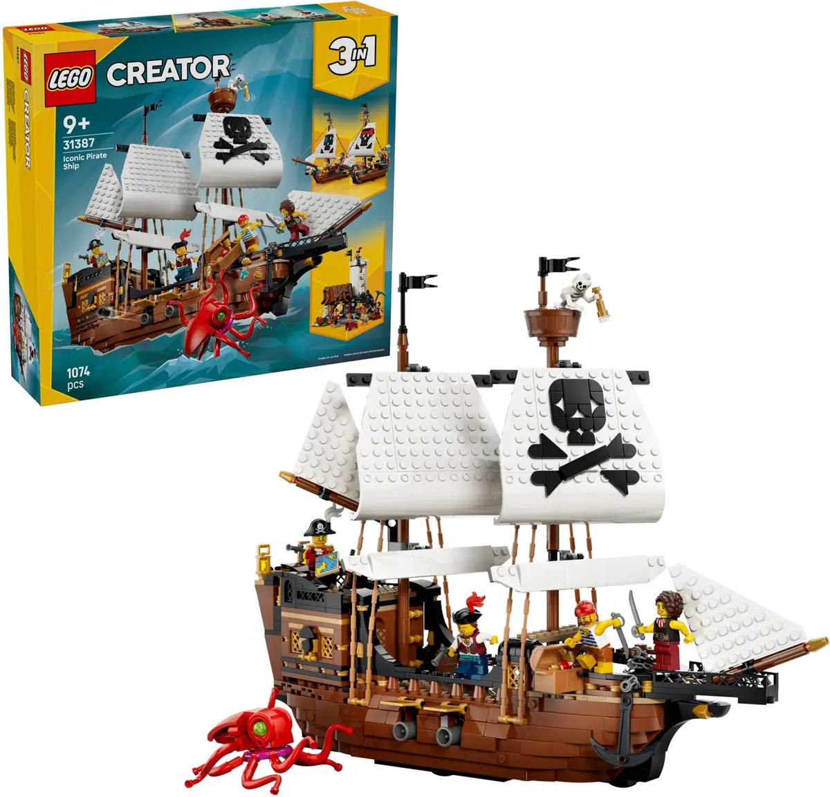 LEGO Creator 31387 Iconic Pirate Ship set, image 4