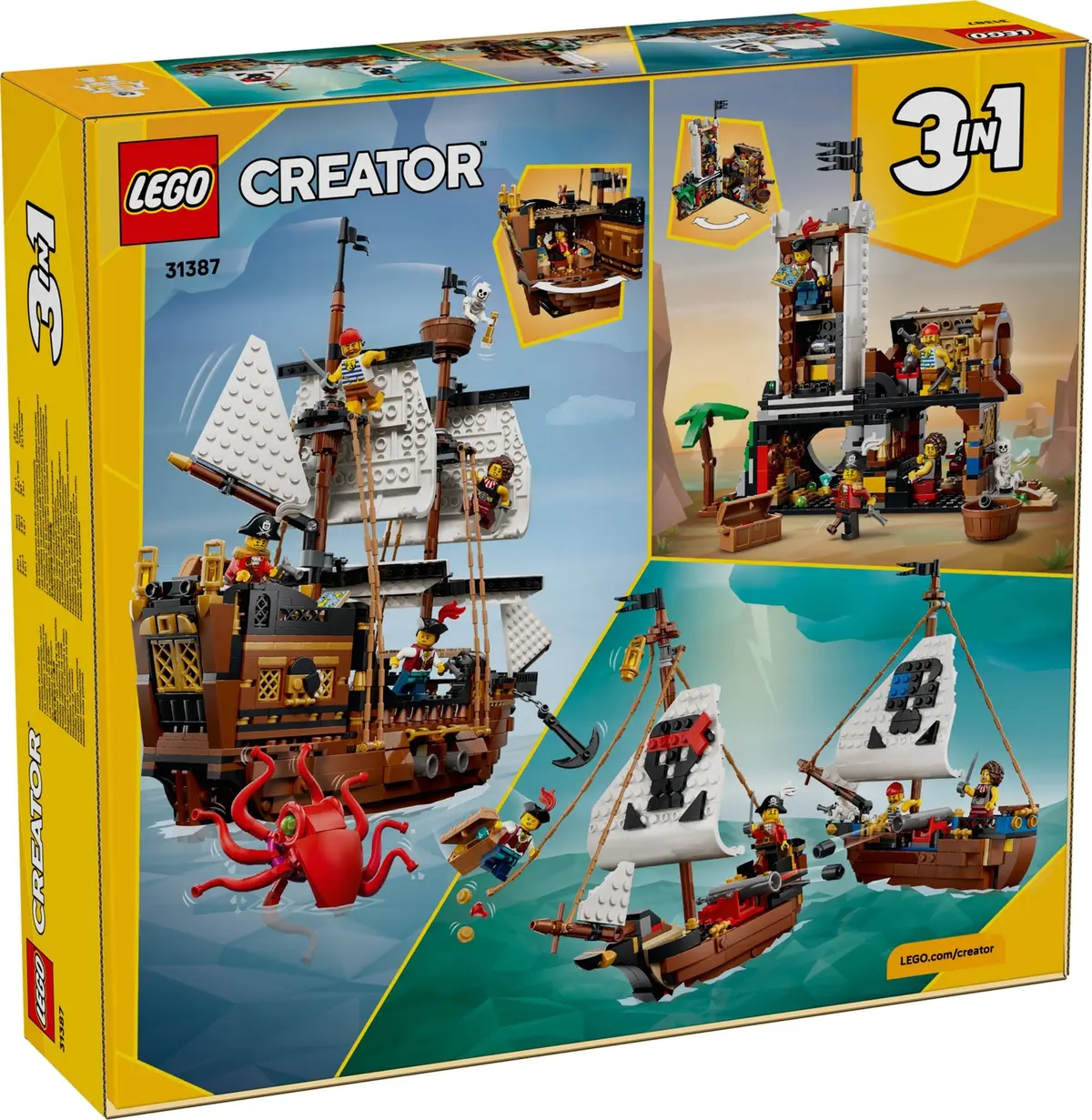 LEGO Creator 31387 Iconic Pirate Ship set, image 3