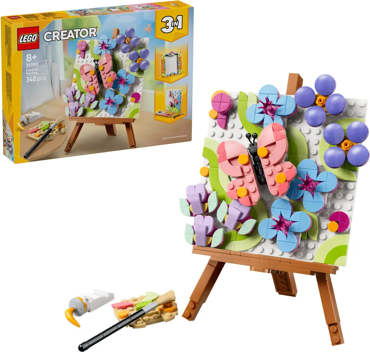 LEGO Creator 31390 Floral Art Painting set, image 3