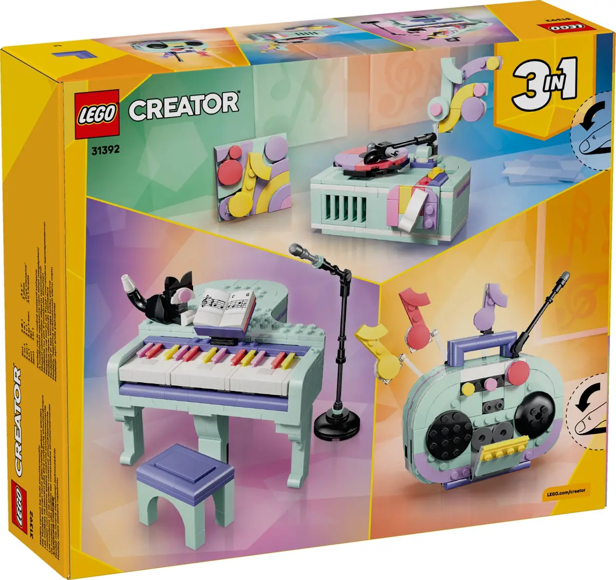 LEGO Creator 31392 Music Decor Piano set, image 2