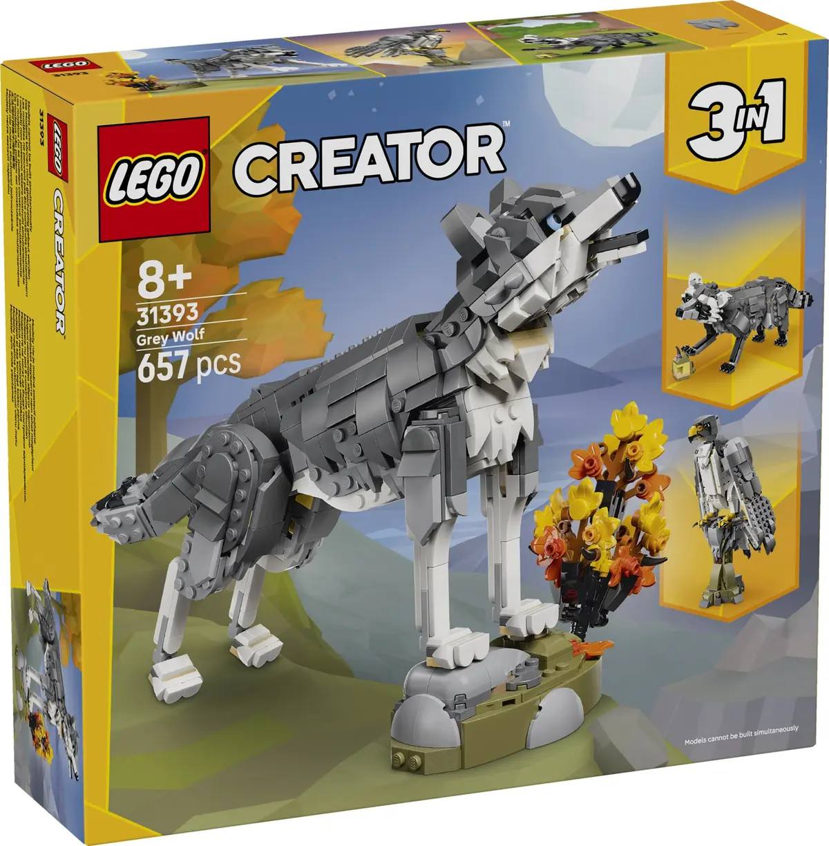 LEGO Creator 31393 Forest Animals: Grey Wolf set, image 2