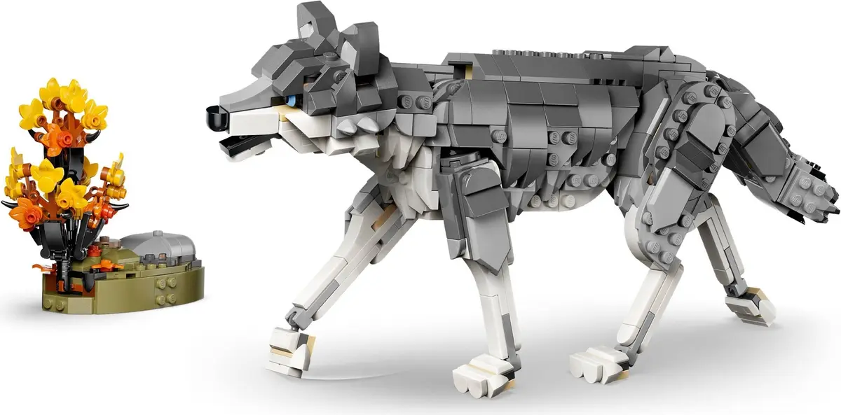 LEGO Creator 31393 Forest Animals: Grey Wolf set, image 17