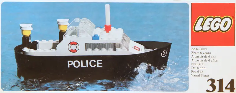 LEGO LEGOLAND 314 Police Launch set