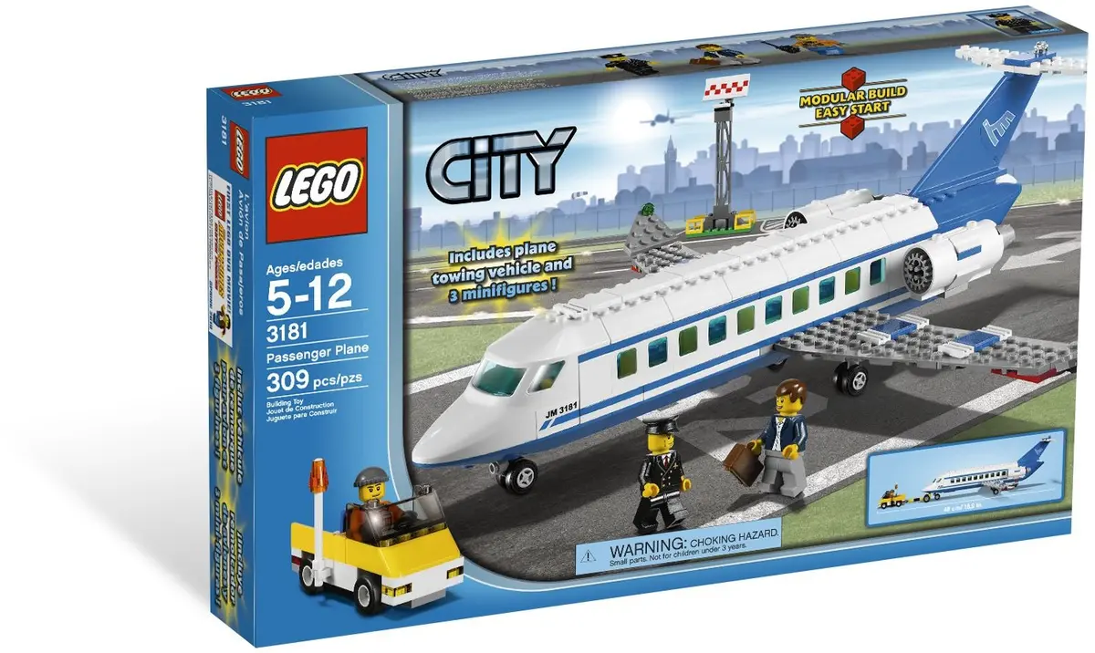LEGO City 3181 Passenger Plane set, image 10