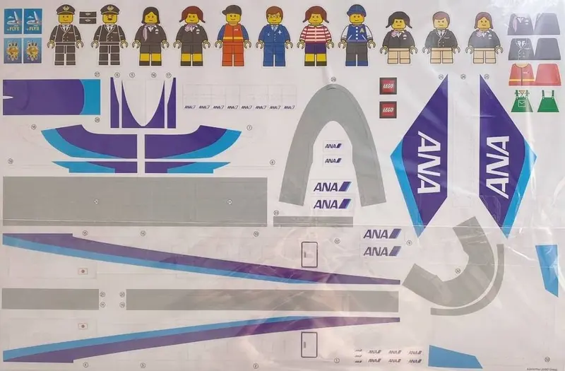 LEGO City 3181 Passenger Plane - ANA version set, image 2