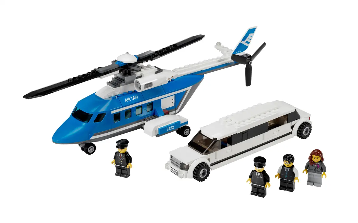 LEGO City 3222 Helicopter and Limousine set, image 3