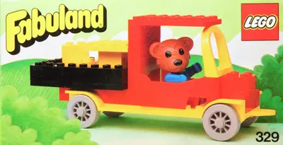 LEGO Fabuland 329 Bernard Bear and his Delivery Lorry set