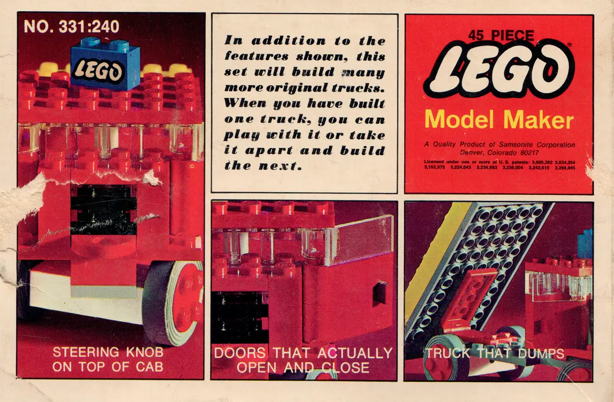 LEGO Samsonite 331 Dump Truck set, image 6