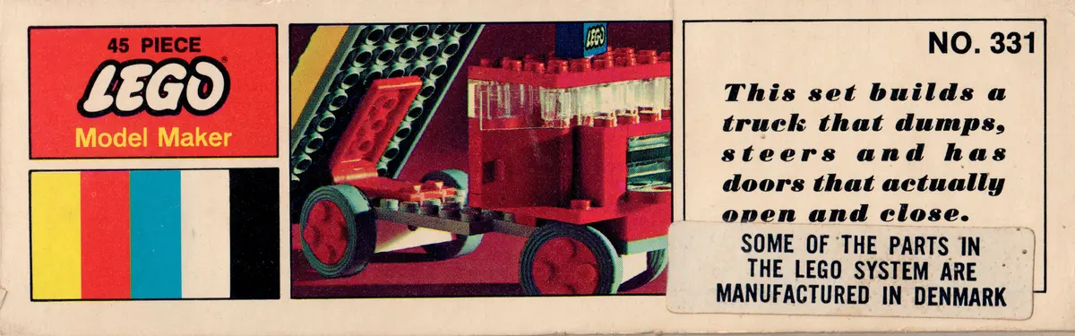 LEGO Samsonite 331 Dump Truck set, image 4